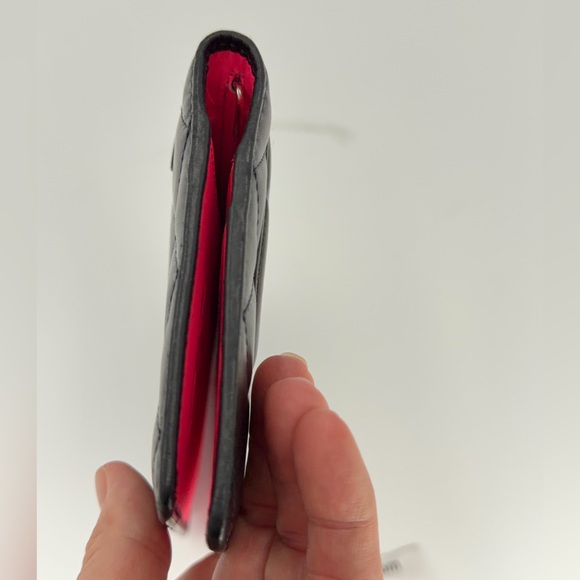 CHANEL Cambon Quilted Checkbook Wallet w/Bright Pink Interior and Entrupy COA - Picture 7 of 15